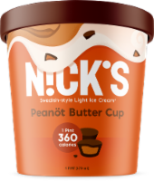 Nick's Swedish-Style Light Ice Cream, PeanÃ¶t Butter Cup, Pint (8 Count)