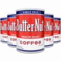 Butter-nut Original Blend Ground Coffee, Medium Roast, 12 Ounce Steel Can (Pack of 6)