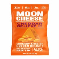 Moon Cheese Cheddar Believe It Crunchy Bites of Golden Delight, 1oz (Pack of 12)
