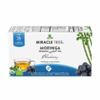 Miracle Tree Moringa Blueberry Support Tea Orginal, 25 Bags (Pack of 6)