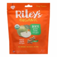 Riley's Organics Organic Dog Treats, Apple Recipe, Small - Case of 6 - 5 OZ