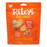 Riley's Organics Organic Dog Treats, Sweet Potato Recipe, Small - Case of 6 - 5 OZ