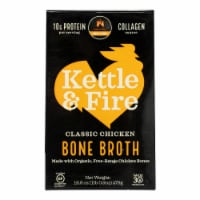 Kettle & Fire Chicken Bone Broth  - Case of 6 - 16.9 OZ