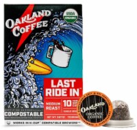 Oakland Coffee, Last Ride In, Organic Medium Roast, Single Serve Cup Pods, 10ct