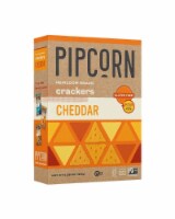 Pipcorn Crackers Cheedar Gluten Free, 4.5oz (Pack of 6)