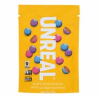 Unreal - Crispy Quinoa Chocolate Gems - Dark Chocolate - Case of 6 - 5 oz.