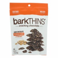 Bark Thins Snacking Dark Chocolate - Pumpkin Seed With Sea Salt - Case Of 12 - 4.7 Oz.