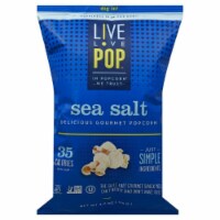 Live Love Pop Popcorn Sea Salt , 4.4oz (Pack of 12)