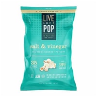 Live Love Pop Popcorn Salt & Vinegar, 4.4oz (Pack of 12)