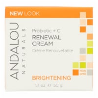 Andalou Naturals Renewal Cream Brightening Probiotic plus C - 1.7 fl oz