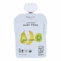 White Leaf Provisions - Baby Food Pear Banana Kiwi - Case of 6 - 3.2 OZ