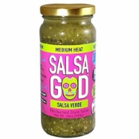 Salsa God Medium Heat Salsa Verde Resturant Style Salsa, 16 oz (Pack of 6)