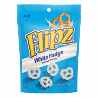 Flipz White Fudge Covered Pretzels, 7.5 Ounce Stand Up Pouch -- 8 per case.
