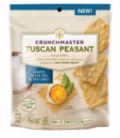 Crunchmaster Simply Olive Oil and Sea Salt Tuscan Peasant Cracker, 3.54 Ounce -- 12 per case