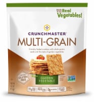Crunchmaster Multi-Grain Cracker Garden Vegatable Gluten Free, 4oz(Pack of 12)