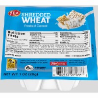 Post Shredded Wheat Frosted Cereal, 1 Ounce -- 96 per case.