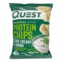 Quest Sour Cream & Onion Flavor Protein Chips, 1.125 Oz (Pack of 8)