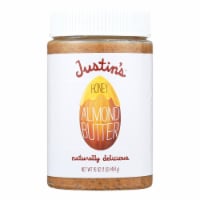Justin's Nut Butter Almond Butter - Honey - Case of 6 - 16 oz.