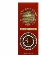 34 Degrees Cracked Pepper Crispbread, 4.5 OZ (Pack of 18)