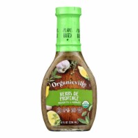 Organic Ville De Provence Organic Vinaigrette - Herbs - Case of 6 - 8 Fl oz.