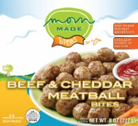 Mom Made Beef & Cheddar Meatball Bites Case Perspective: Main
