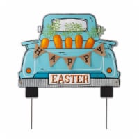 Glitzhome 26 H Easter Metal Truck Yard Stake or Wall Decor or Standing Decor