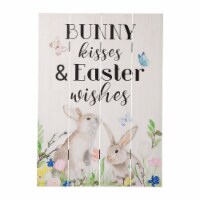 Glitzhome 18 H Easter Wooden Bunny Wall Decor
