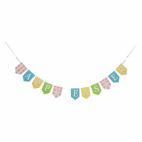 Glitzhome 6.5ft Wooden Happy Easter Garland