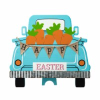 Glitzhome 11.5 L Easter Wooden Truck Table Decor