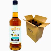 Vanilla Syrup, All Natural, Vegan, Gluten-Free, Non-GMO Cane Sugar, 25.4 Fl Oz Bottle, 6 Pack