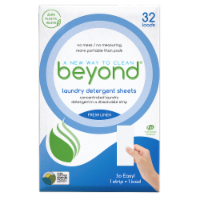 Beyond Concentrated Laundry Detergent Sheets.  Dye & Chlorine Free.  Zero Plastic Waste!