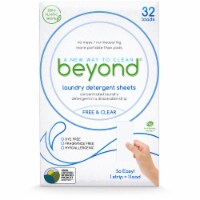 Beyond Concentrated Laundry Detergent Sheets. Zero Plastic Waste. No Chlorine.  Free & Clear