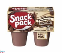 Snack Pack® Milk Chocolate And Chocolate Fudge/Milk Chocolate Pudding Cups Case Sale Perspective: Main
