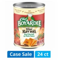 Chef Boyardee® Mini Beef Ravioli Case Lot Sale Perspective: Main