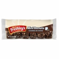 Mrs Freshleys Cookies and Creme Mini Donut, 3.4 Ounce -- 72 per case.