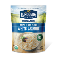 Lundberg Family Farms White Jasmine Thai Hom Mali Rice, 8 Oz. Package