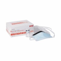 McKesson Surgical Mask with Eye Shield Pleated 25 per Box 91-1600
