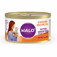 HALO Grain Free Natural Kitten Chicken Recipe Wet Cat Food