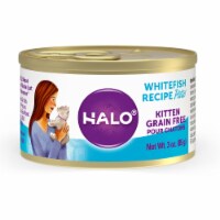HALO Grain Free Natural Kitten Whitefish Recipe Wet Cat Food