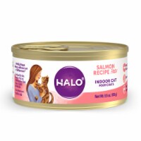 HALO Grain Free Indoor Salmon Recipe Natural Wet Cat Food