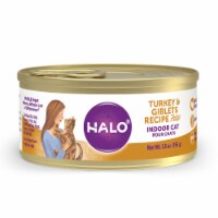 HALO Grain Free Natural Indoor Turkey & Giblets Recipe Wet Cat Food