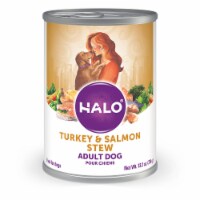 HALO Turkey & Salmon Stew Natural Wet Dog Food
