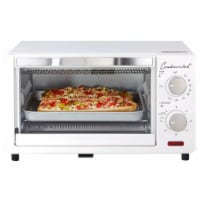 Continental 4 Slice 60 Minute Toaster Oven White