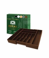 Royal Craft Wood Silverware Drawer Organizer, Brown