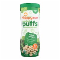 Happy Baby Organic Puffs Greens - 2.1 oz - Case of 6