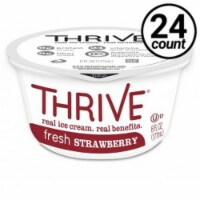 Thrive Frozen Nutrition, Fresh Strawberry Ice Cream, 6 oz Cups (24 count)