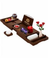 Royal Craft Wood Bathtub Caddy Tray, Brown