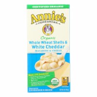 Annies Macaroni and Cheese Whole Wheat Shells and White Cheddar - 6 oz - case of 12