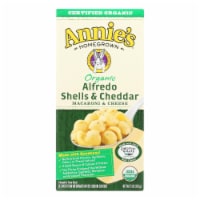 Annies Macaroni and Cheese - Organic - Alfredo Shells and Cheddar - 6 oz - case of 12