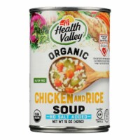 Health Valley Organic Soup - Chicken Rice No Salt Added - Case of 12 - 15 oz.
